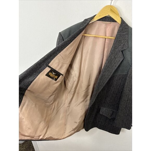 Dallas Paragon Men 48S Short Gray Western Blazer Sports Coat Cowboy - Picture 6 of 8